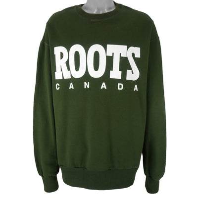 Vintage - Roots Canada Athletics Crew Neck Sweatshirt 1990s XX-Large