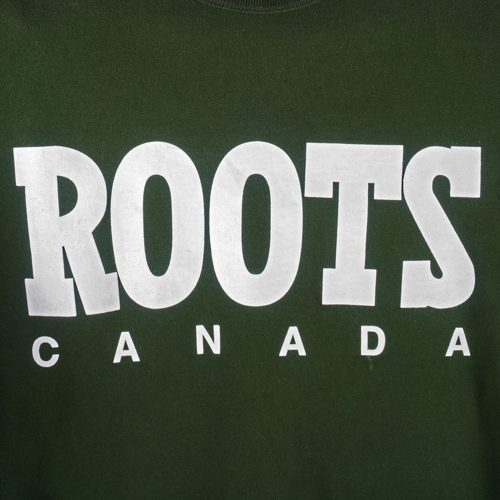 Vintage - Roots Canada Athletics Crew Neck Sweatshirt 1990s XX-Large Vintage Retro