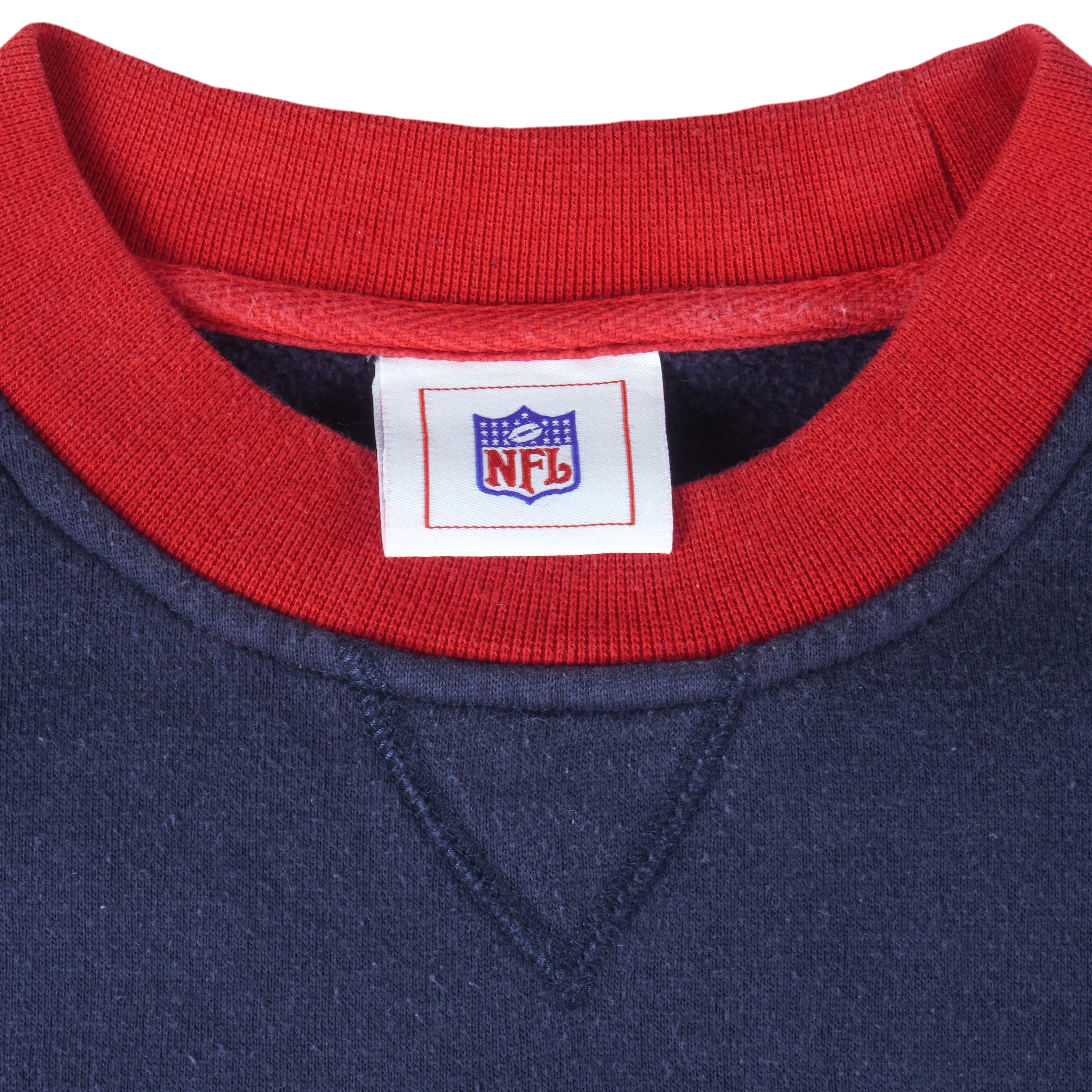 NFL - Houston Texans Embroidered Crew Neck Sweatshirt 1990s Medium Vintage Retro Football