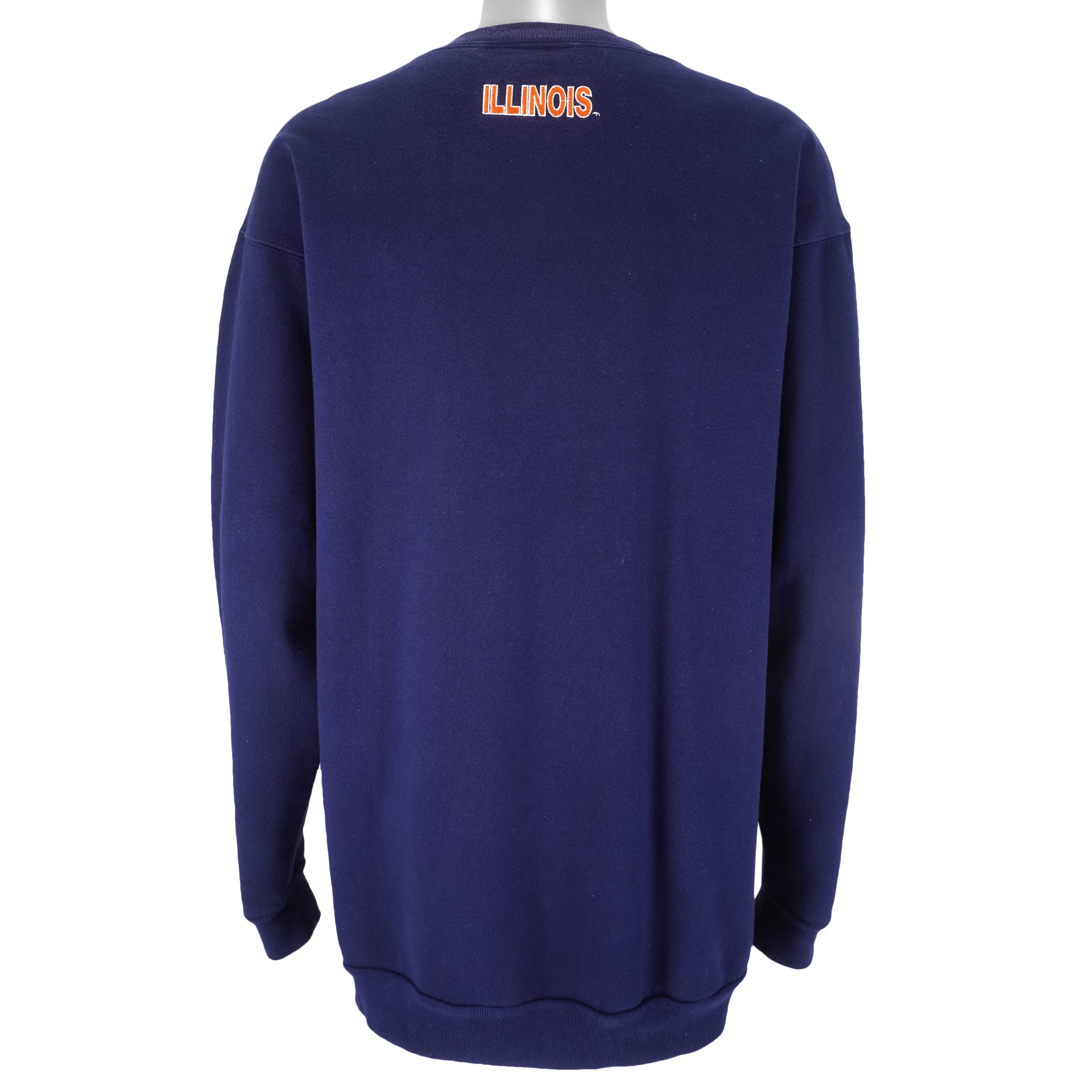 NCAA (Team Edition) - Fighting Illini Embroidered Crew Neck Sweatshirt 1990s X-Large Vintage Retro Football College