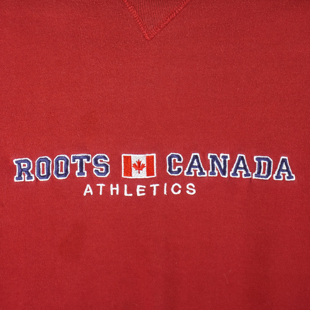 Vintage - Red Roots Canada Crew Neck Sweatshirt 1990s X-Large Vintage Retro
