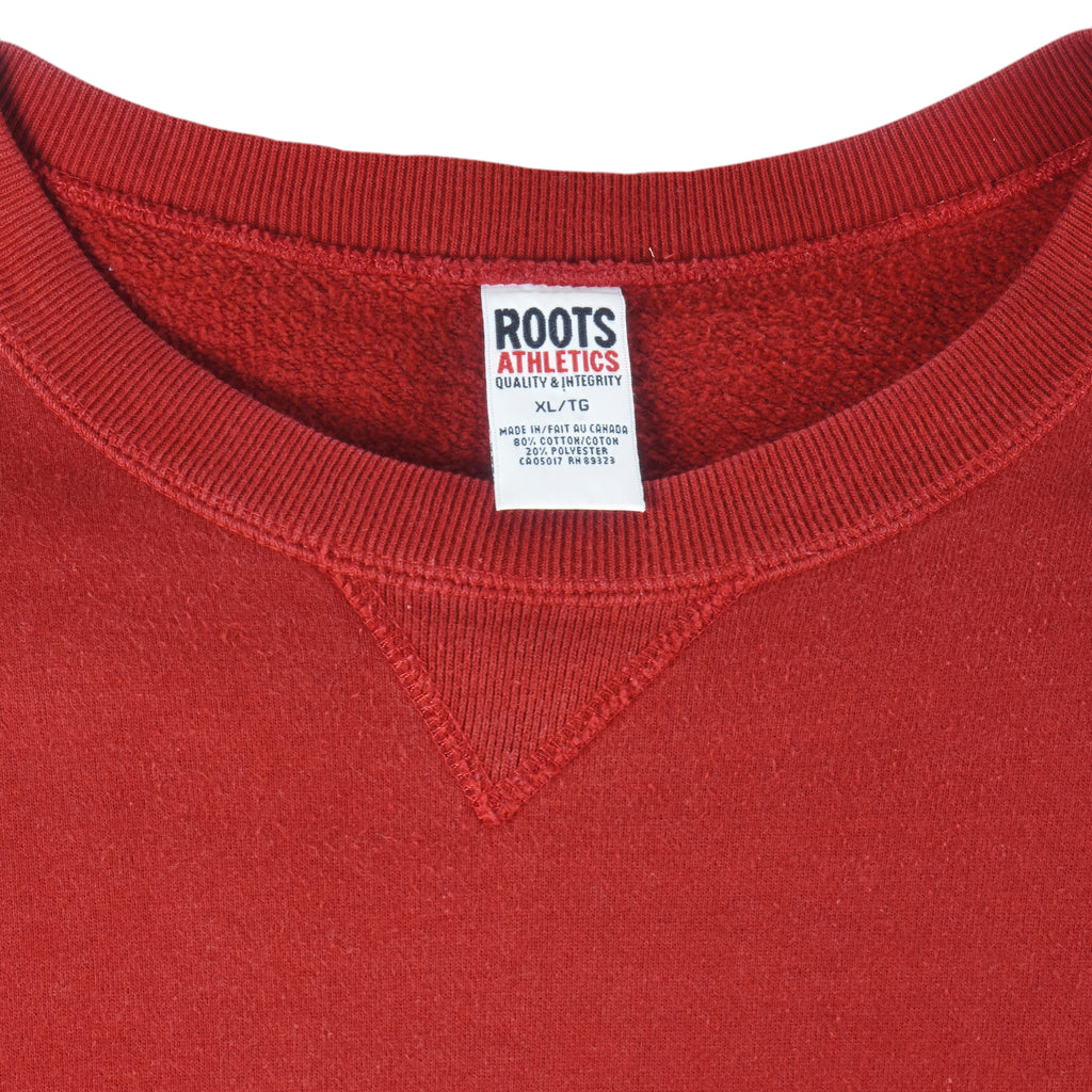 Vintage - Red Roots Canada Crew Neck Sweatshirt 1990s X-Large Vintage Retro
