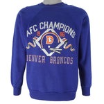 Champion - Denver Broncos AFC Champion Neck Sweatshirt 1986 Small Vintage Retro Football