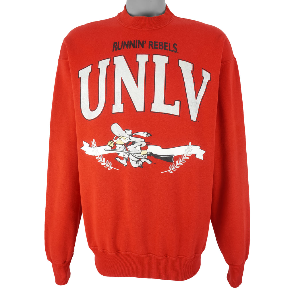 NCAA (Hanes) - UNLV Running Rebels Crew Neck Sweatshirt 1990s X-Large Vintage Retro Football College