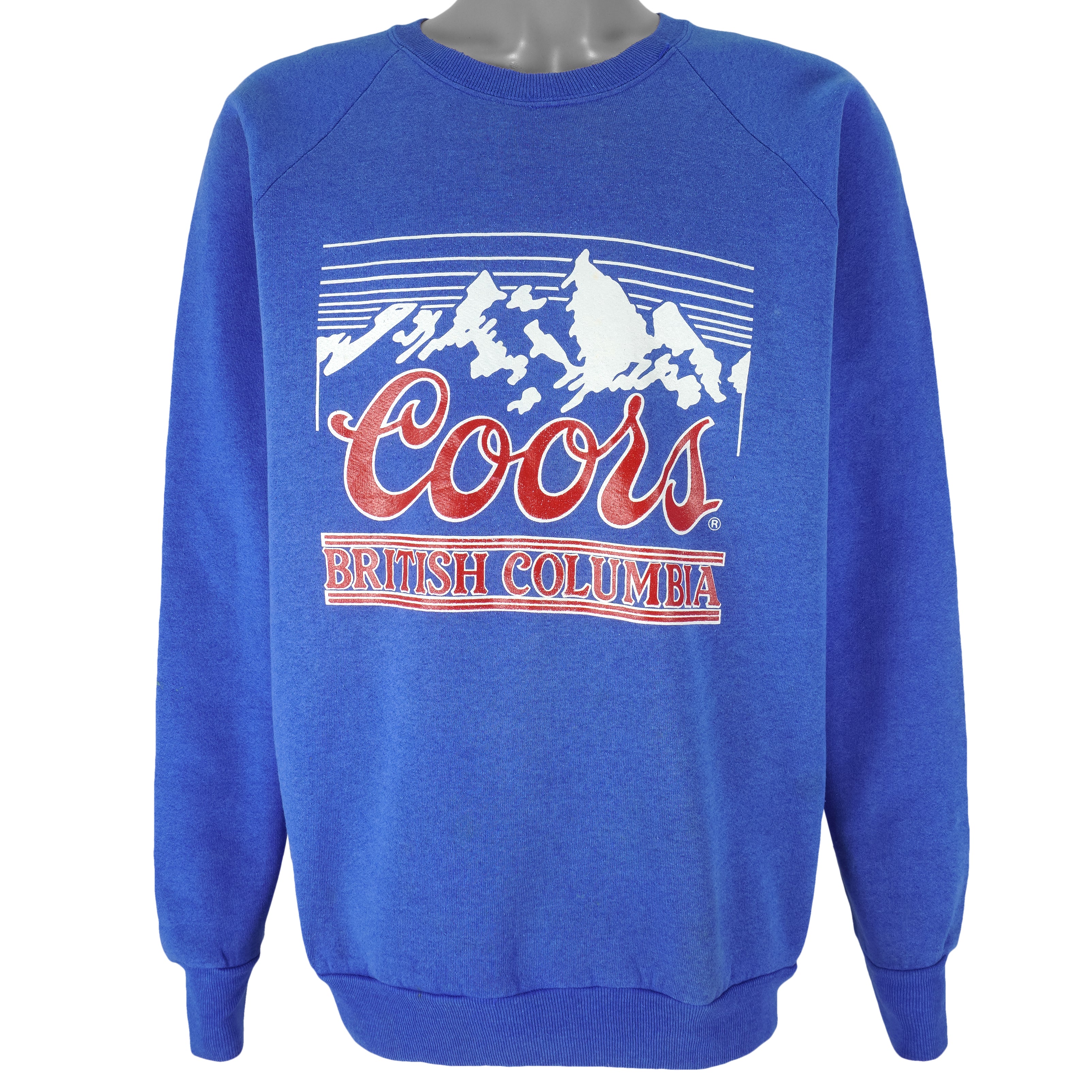 Vintage - Coors British Columbia Crew Neck Sweatshirt 1990s X-Large Vintage Retro