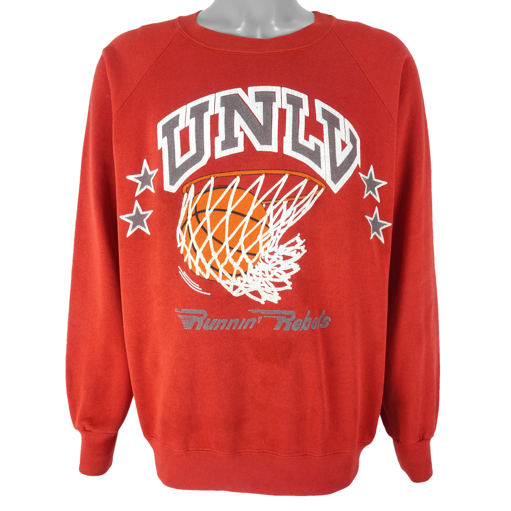 NCAA (Model T) - UNLV Running Rebels Crew Neck Sweatshirt 1990s X-Large Vintage Retro Basketball College