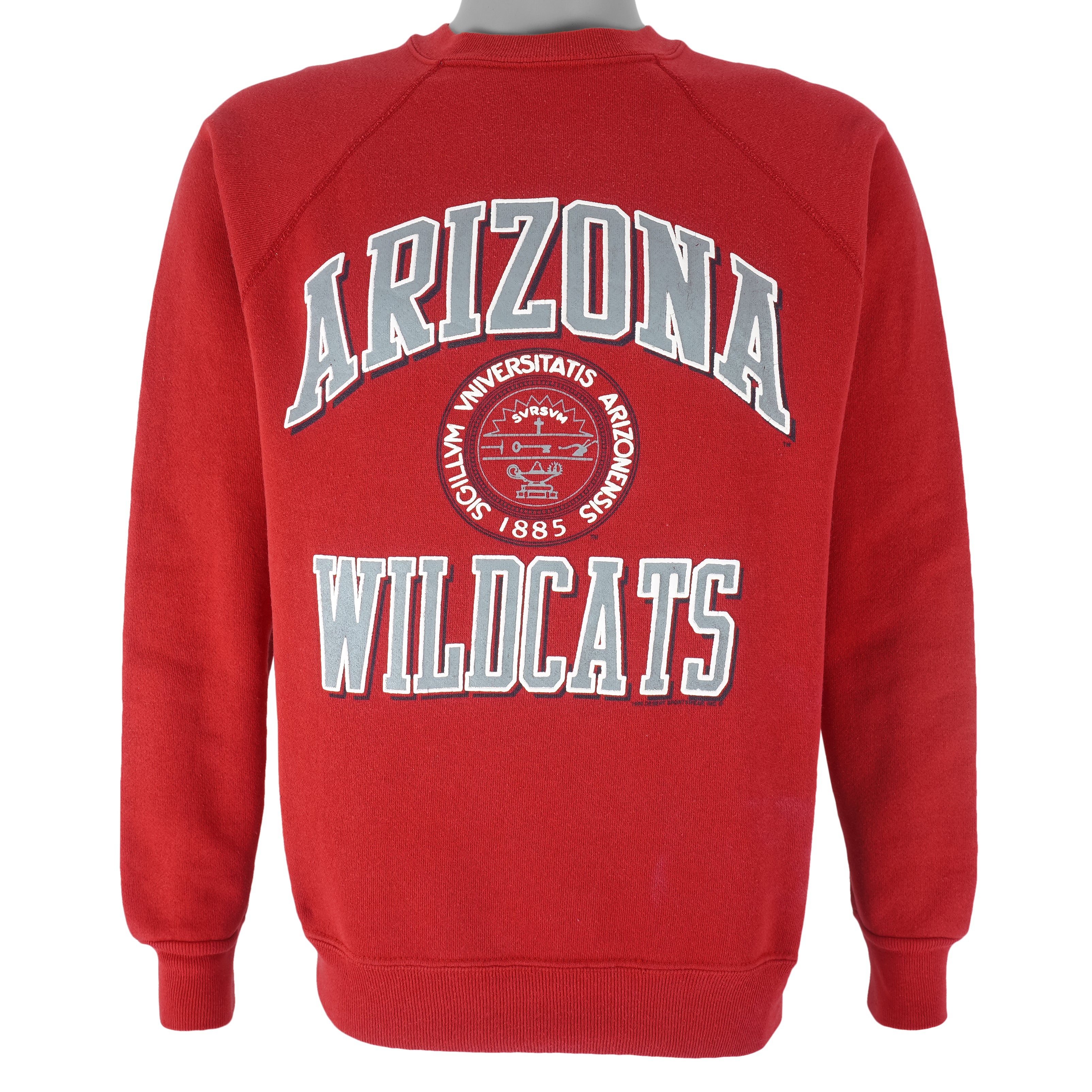 NCAA (Discuss Athletic) - Arizona Wildcats Crew Neck Sweatshirt 1990s Medium Vintage Retro Football College