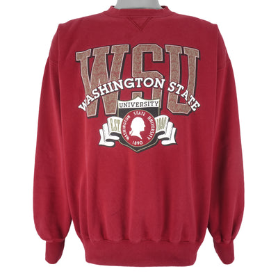 NCAA (Gear) - Washington State University Crew Neck Sweatshirt 1990s Large