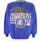 MLB (Revens) - Toronto Blue Jays Crew Neck Sweatshirt 1992 Large Vintage Retro Baseball