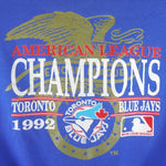 MLB (Revens) - Toronto Blue Jays Crew Neck Sweatshirt 1992 Large Vintage Retro Baseball