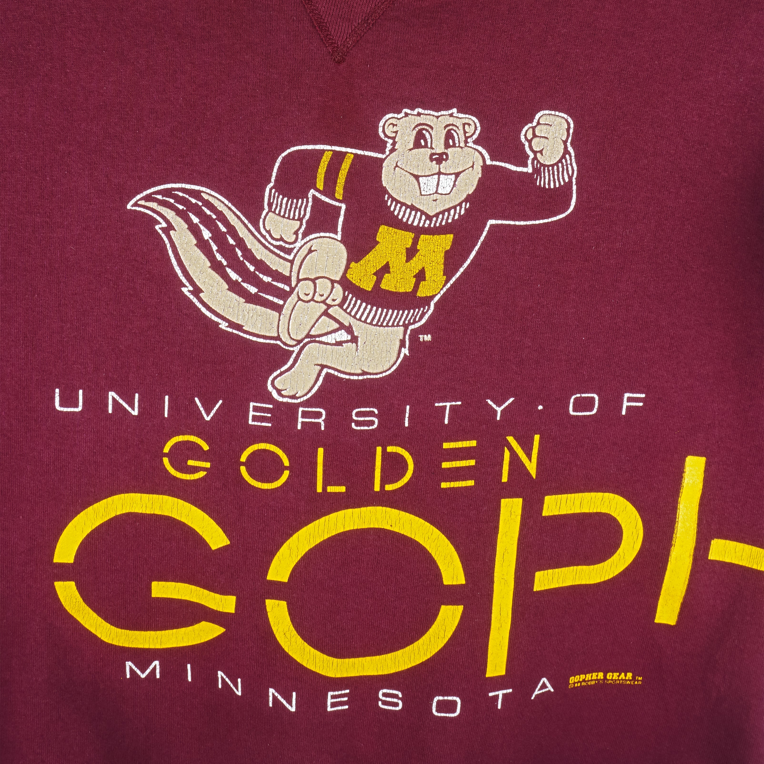 NCAA (Russell Athletic) - Minnesota Golden Gophers Sweatshirt 1990s X-Large Vintage Retro Football College