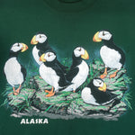 Vintage (Oneita) - Alaska Horned Puffin Crew Neck Sweatshirt 1990s X-Large Vintage Retro
