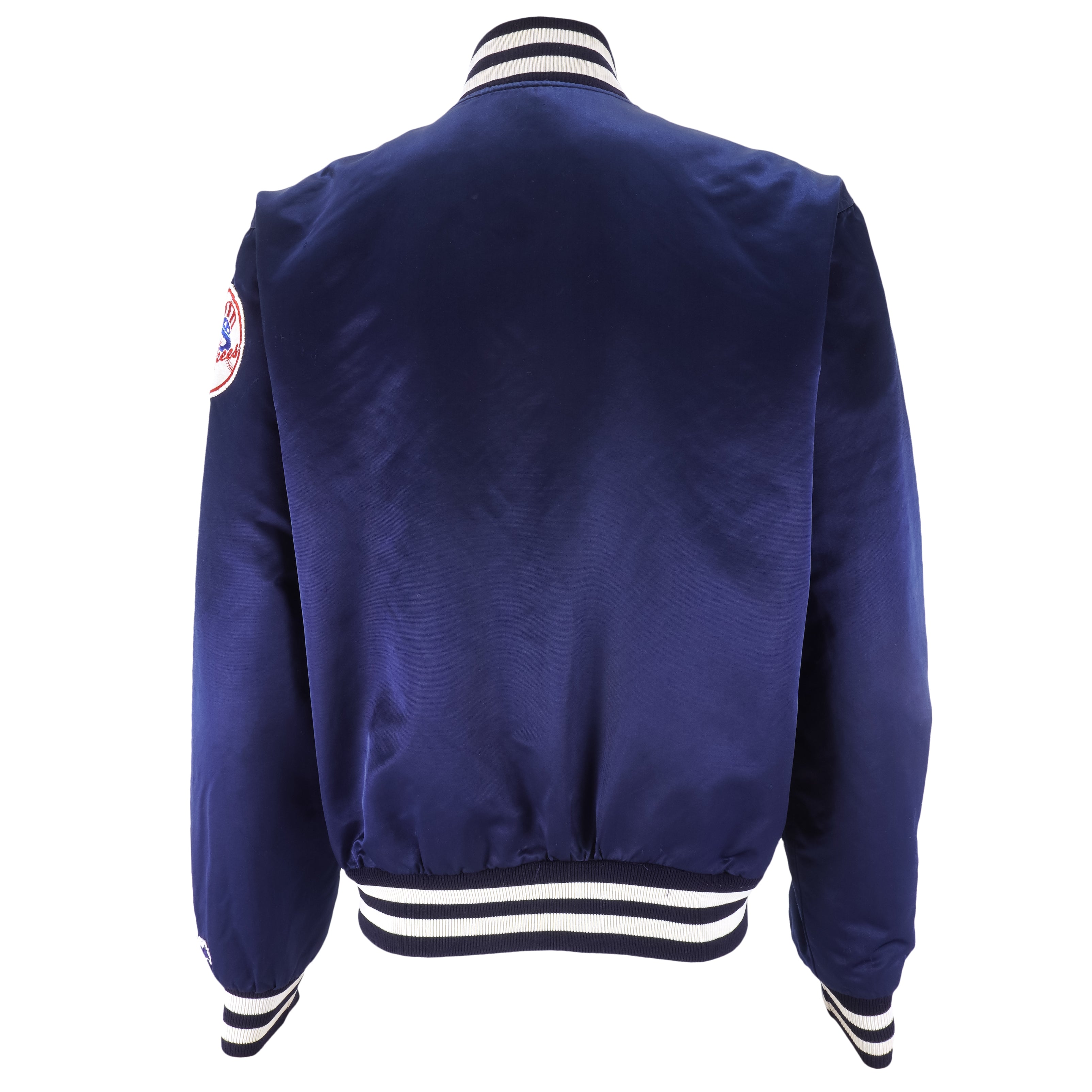 Starter - New York Yankees Satin Jacket 1980s Large Vintage Retro Baseball