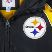 NFL - Pittsburgh Steelers Hooded Windbreaker 2000s Large Vintage Retro Football