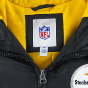 NFL - Pittsburgh Steelers Hooded Windbreaker 2000s Large Vintage Retro Football