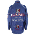 Karl Kani - Sport Embroidered Blue Denim Jacket 1990s X-Large Vintage Retro