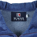 Karl Kani - Sport Embroidered Blue Denim Jacket 1990s X-Large Vintage Retro