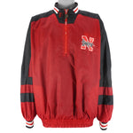 NCAA (Pro Player) - Nebraska Huskers Pullover Reversible Windbreaker 1990s X-Large Vintage Retro Football College