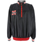 NCAA (Pro Player) - Nebraska Huskers Pullover Reversible Windbreaker 1990s X-Large Vintage Retro Football College