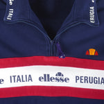 Ellesse - Italia Perugia 1/4 Zip Sweatshirt 1990s Medium Vintage Retro