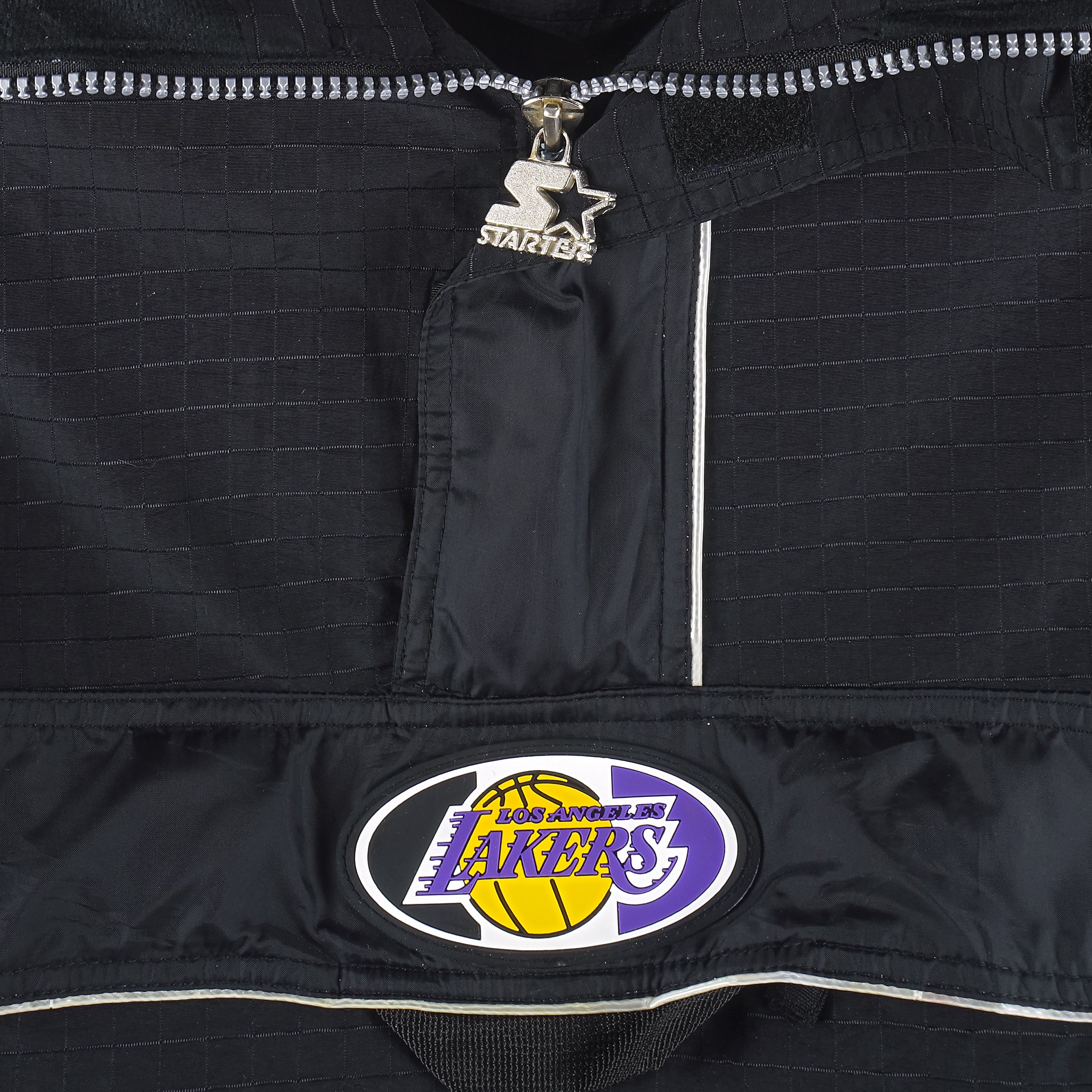 Starter - Los Angeles Lakers !/2 Zip Pullover Jacket 1990s X-Large Vintage Retro Basketball