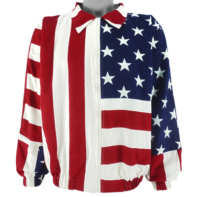 Vintage (American Clothing) - USA Flag Jacket 1990s Large