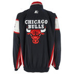 Starter - Chicago Bulls Embroidered Windbreaker 1990s Large Vintage Retro Basketball