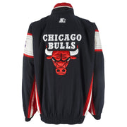 Starter - Chicago Bulls Embroidered Windbreaker 1990s Large Vintage Retro Basketball