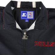 Starter - Chicago Bulls Embroidered Windbreaker 1990s Large Vintage Retro Basketball