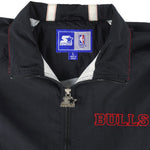 Starter - Chicago Bulls Embroidered Windbreaker 1990s Large Vintage Retro Basketball