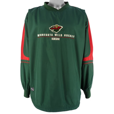 NHL (CCM) - Minnesota Wild Embroidered Pullover 2000s X-Large