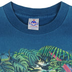 Vintage (HL Miller) - Wake Up To The Rain Forest Habitat T-Shirt 1990s Large Vintage Retro