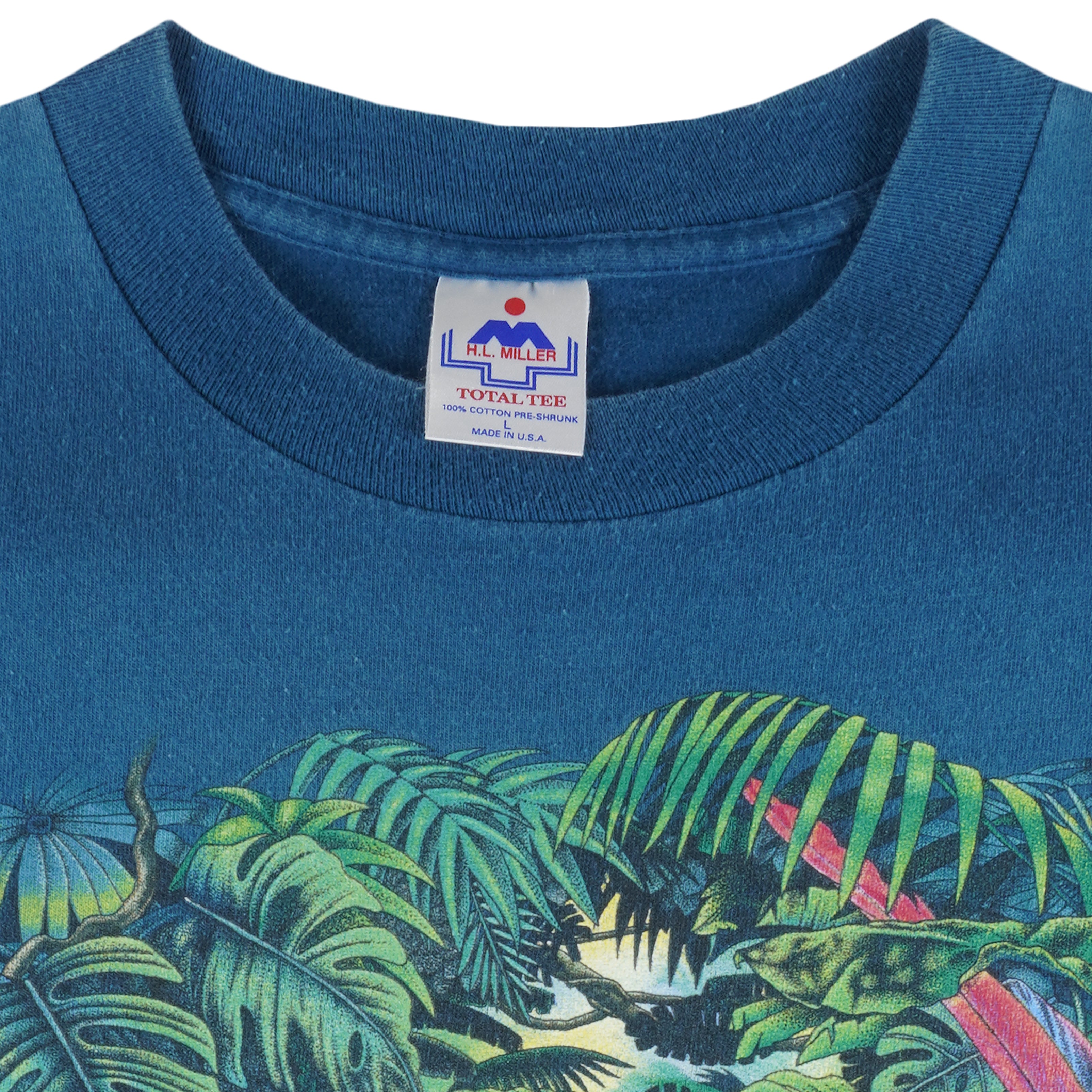 Vintage (HL Miller) - Wake Up To The Rain Forest Habitat T-Shirt 1990s Large Vintage Retro
