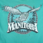 Vintage (Best) - Manitoba Barred Owls Single Stitch T-Shirt 1990s X-Large Vintage Retro