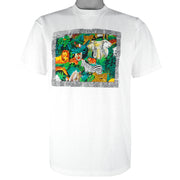 Vintage (Oneita) - Wildlife Animal Print Single Stitch T-Shirt 1994 Large Vintage Retro