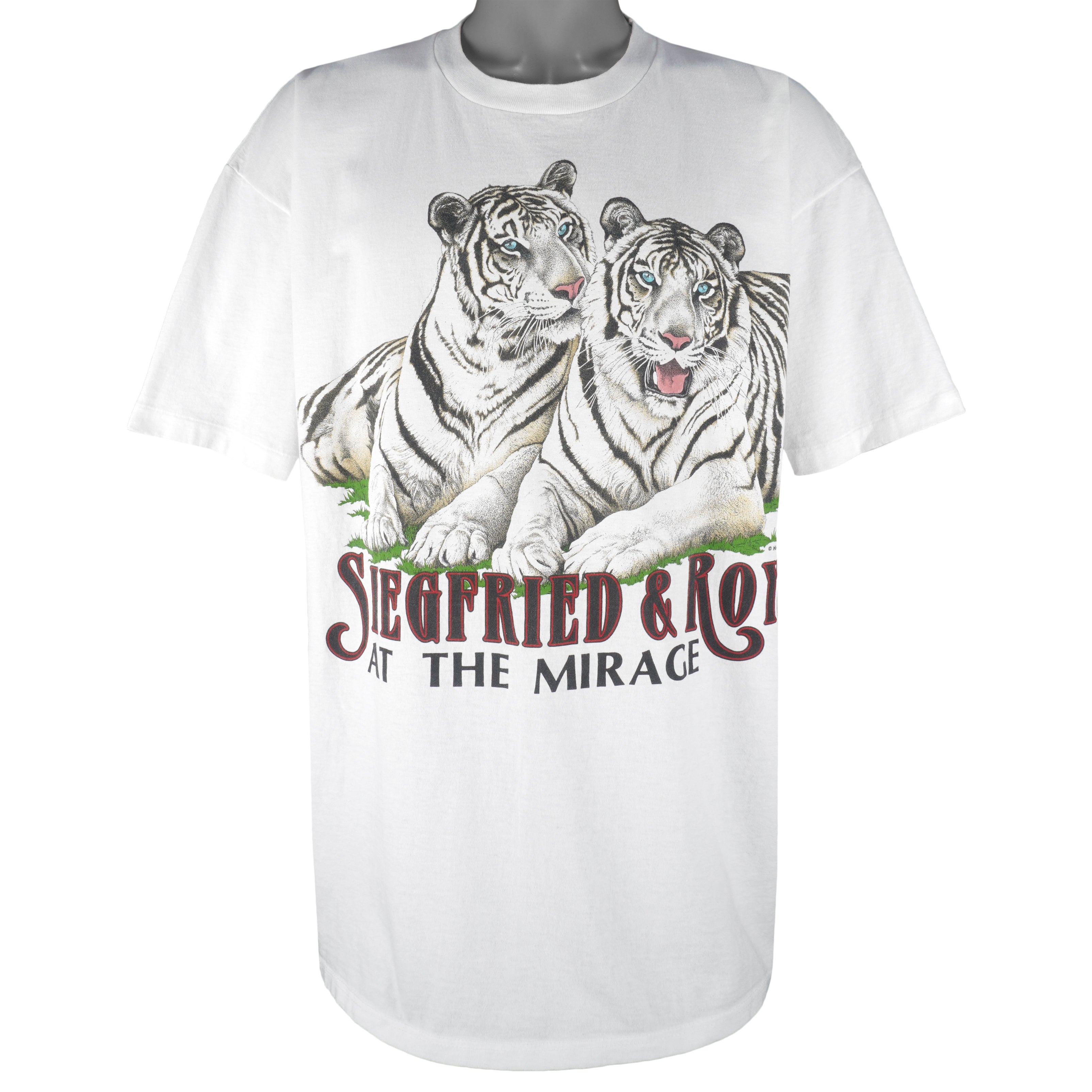 Vintage (Habitat) - Siegfried & Roy At The Mirage Animal T-Shirt 1990s XX-Large Vintage Retro