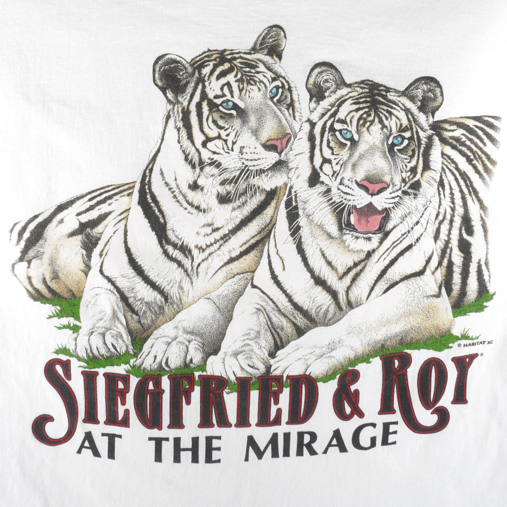 Vintage (Habitat) - Siegfried & Roy At The Mirage Animal T-Shirt 1990s XX-Large Vintage Retro