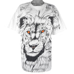 Vintage (International Design) - Lion All Over Print Animal Deadstock T-Shirt 1990s XX-Large