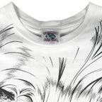 Vintage (International Design) - Lion All Over Print Animal T-Shirt 1990s XX-Large Vintage Retro