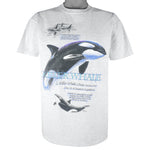 Vintage (Sherry) - Seaworld Killer Whale Orca Animal T-Shirt 1990s Large