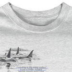 Vintage (Sherry) - Seaworld Killer Whale Orca Animal T-Shirt 1990s Large Vintage Retro