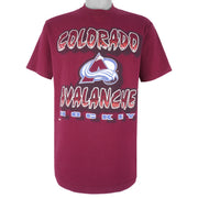 NHL (Sof Tee) - Colorado Avalanche Single Stitch T-Shirt 1990s Large Vintage Retro Hockey