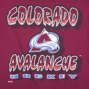 NHL (Sof Tee) - Colorado Avalanche Single Stitch T-Shirt 1990s Large Vintage Retro Hockey