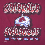 NHL (Sof Tee) - Colorado Avalanche Single Stitch T-Shirt 1990s Large Vintage Retro Hockey