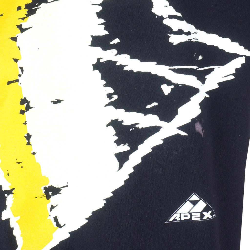 NHL (Apex One) - Pittsburgh Penguins Big Logo Single Stitch 1993 Large Vintage Retro Hockey