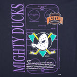NHL (Home Team) - Anaheim Mighty Ducks Ice Rink Western Conference T-Shirt 1990s Large vintage Retro Hockey
