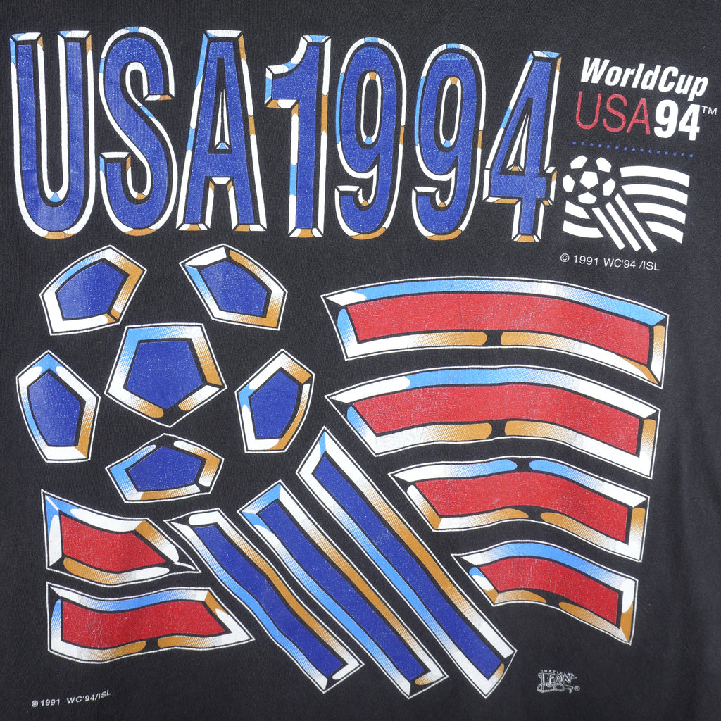 Vintage (Official Fan) - World Cup USA USA Single Stitch T-Shirt 1994 Large Vintage Retro