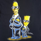 Vintage - The Simpsons Men In Black T-Shirt 1997 Large Vintage Retro