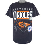 MLB (Locker Line) - Baltimore Orioles Single Stitch T-Shirt 1993 X-Large Vintage Retro Baseball