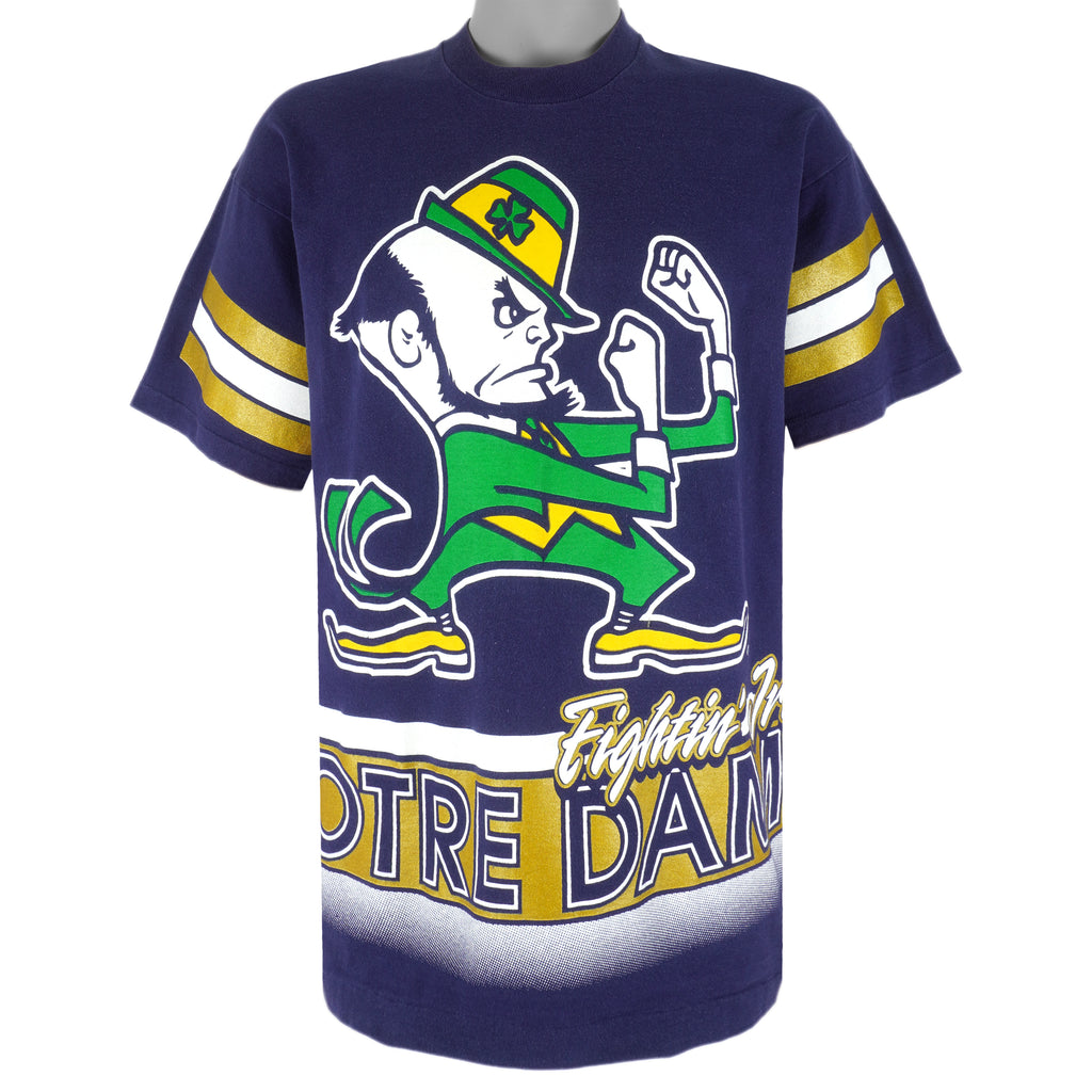 NCAA (Salem) - Notre Dame Fighting Irish Spell-Out T-Shirt 1990s Large